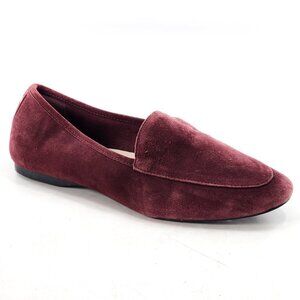 BIRDIES Vesper Suede Slip On Loafer Flats Limited Edition Color Pinot